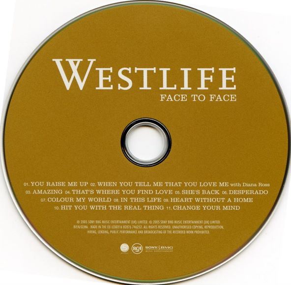 Westlife 第6张专辑 - 真情相对Westlife - Face To Face(417.70M)